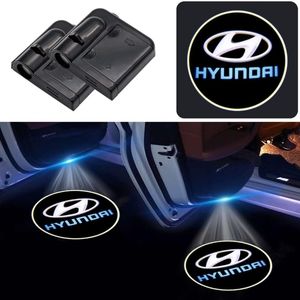 2 wireless universal Hyundai Car Door Projector Logo courtesy lights